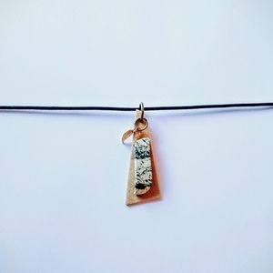 Maple and Marble Pendant Necklace